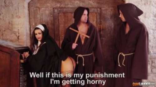 МЖМ порно с МОНАХАМИ: монашку трахают два монаха онлайн в две дырки в хорошем качестве