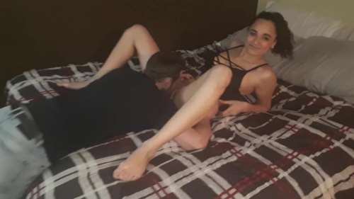 Сделал куннилингус жене и заслужил шикарный минет 